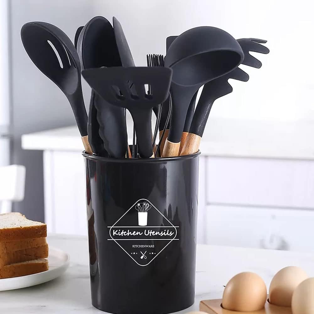 12 Pcs Silicone Cooking Utensil Set Heat Resistant