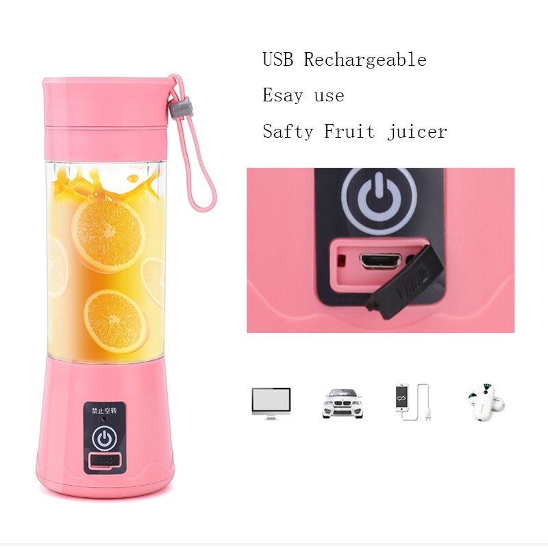 Usb Hand Juicer Maker Fruit Blender